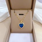 Exclusive Blue Heart Elegance Pendant