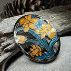 Daffodils of Wales Brooch