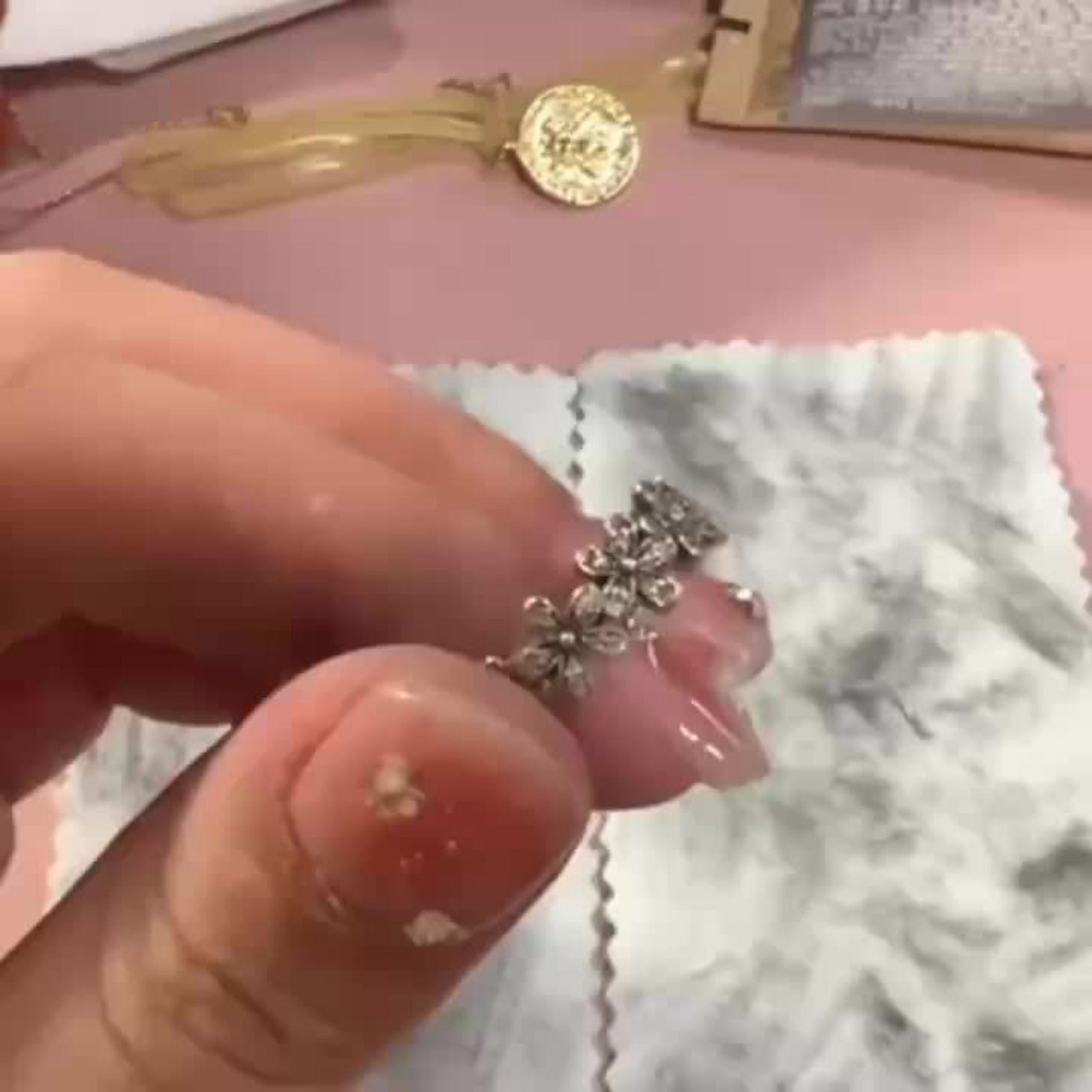 10pcs Polished Cloth Jewelry Care Cleaning Cloth for Rings Necklaces Bracelets