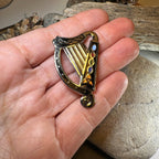 Celtic Harp Brooch