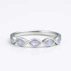 Moonstone Gemstone Silver Sterling Ring