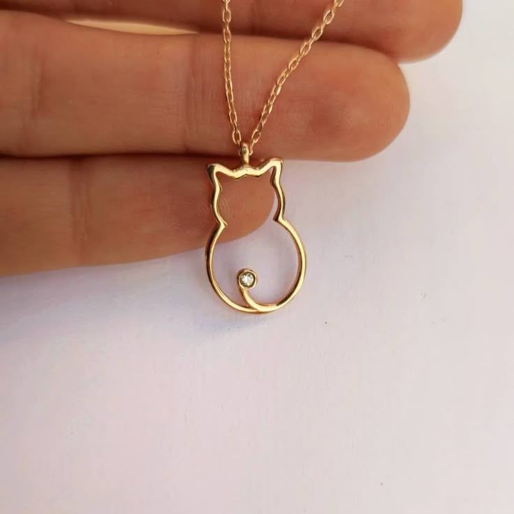 Kitty Gold Necklace