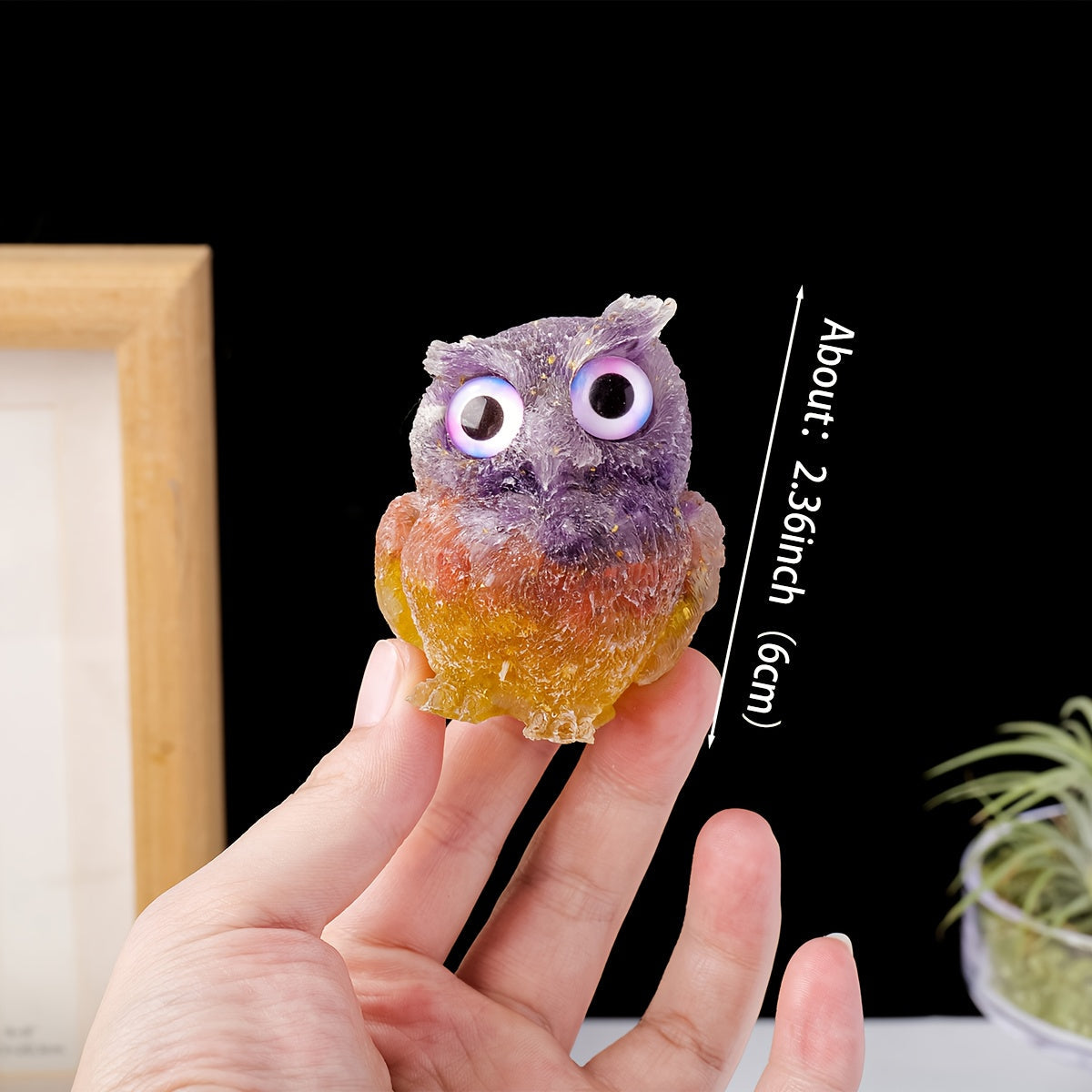 Crystal Resin Drip Owl Patchwork Semi-finished DIY Kit