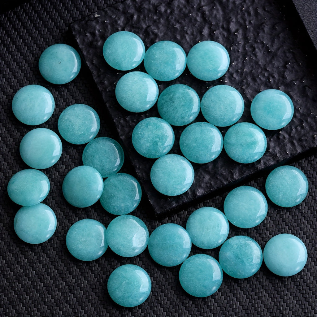 20pcs Tianhe Stone Polished Turquoise Oval Gemstones for DIY Jewelry Making
