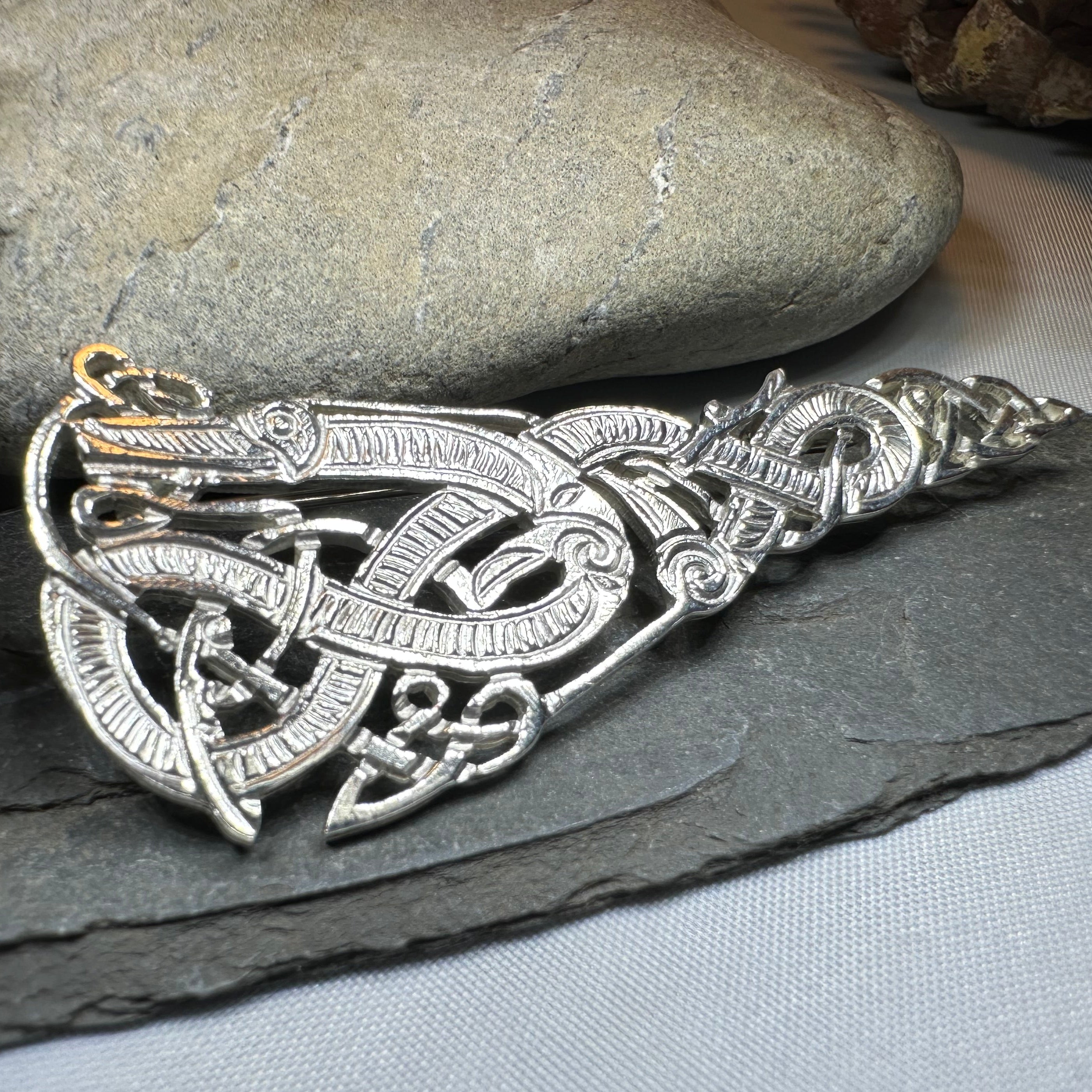 Artisan Irish Celtic Beast Brooch