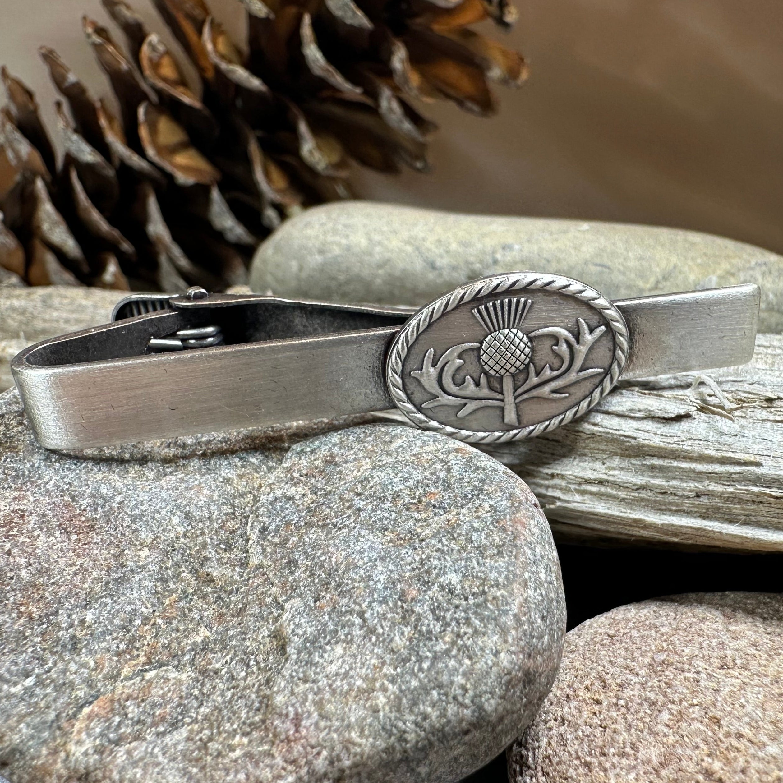 Celtic Thistle Tie Bar