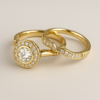 Pisces — Graceful Union Ring Set