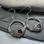 Gothic Claddagh Earrings