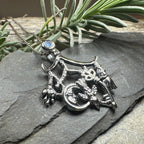 Moonstone Italian Cimaruta Pendant