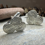 Artisan Newgrange Triple Spiral Cufflinks