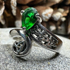 Emerald Dream Trinity Knot Ring