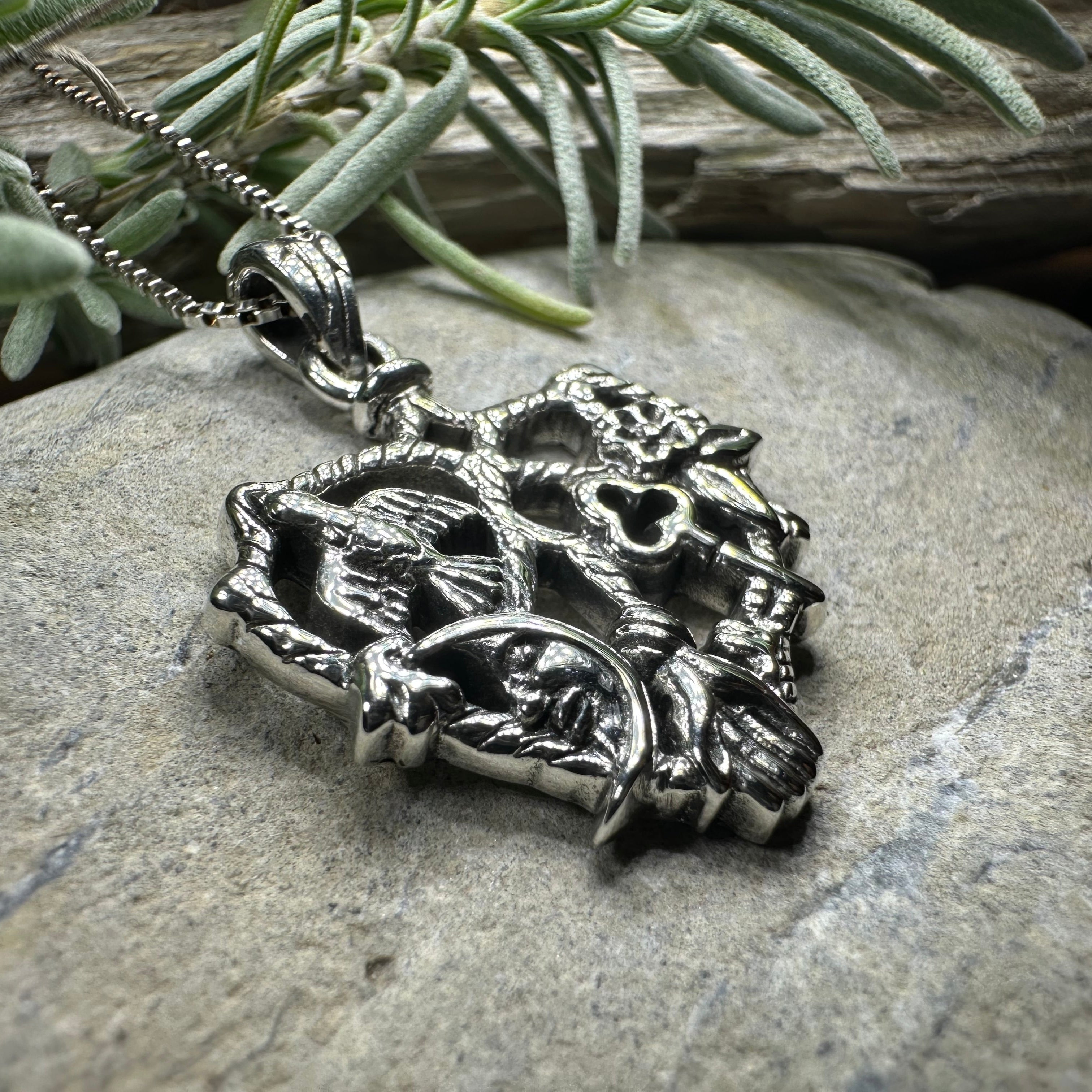 Heart Italian Cimaruta Pendant