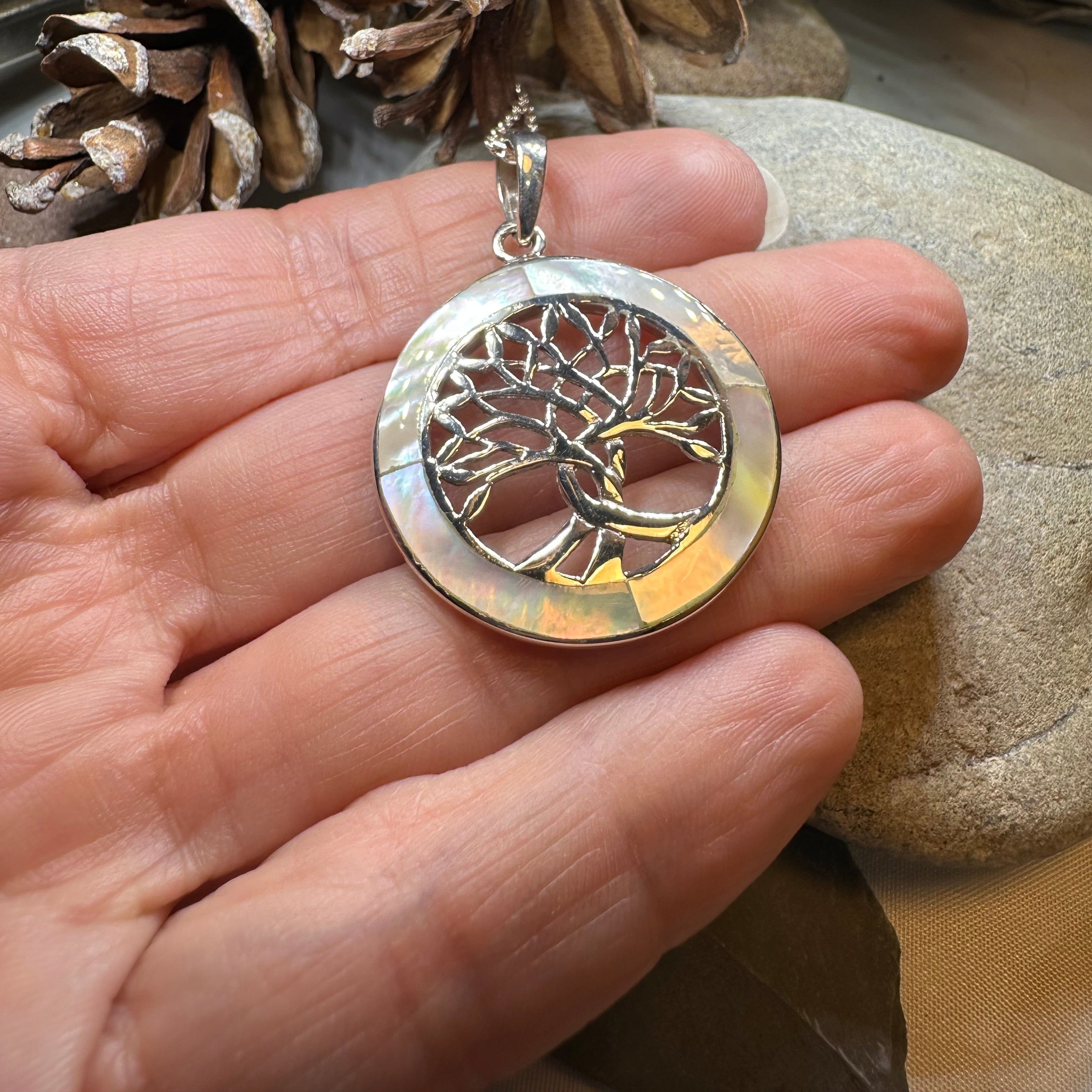Carmina Tree of Life Shell Necklace
