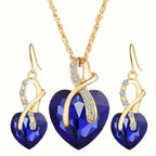 Exclusive Golden Sapphire Jewelry Set