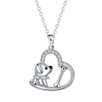 Heart Pendant Dog Necklace