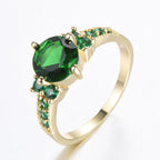 Emerald Grace Gold Ring