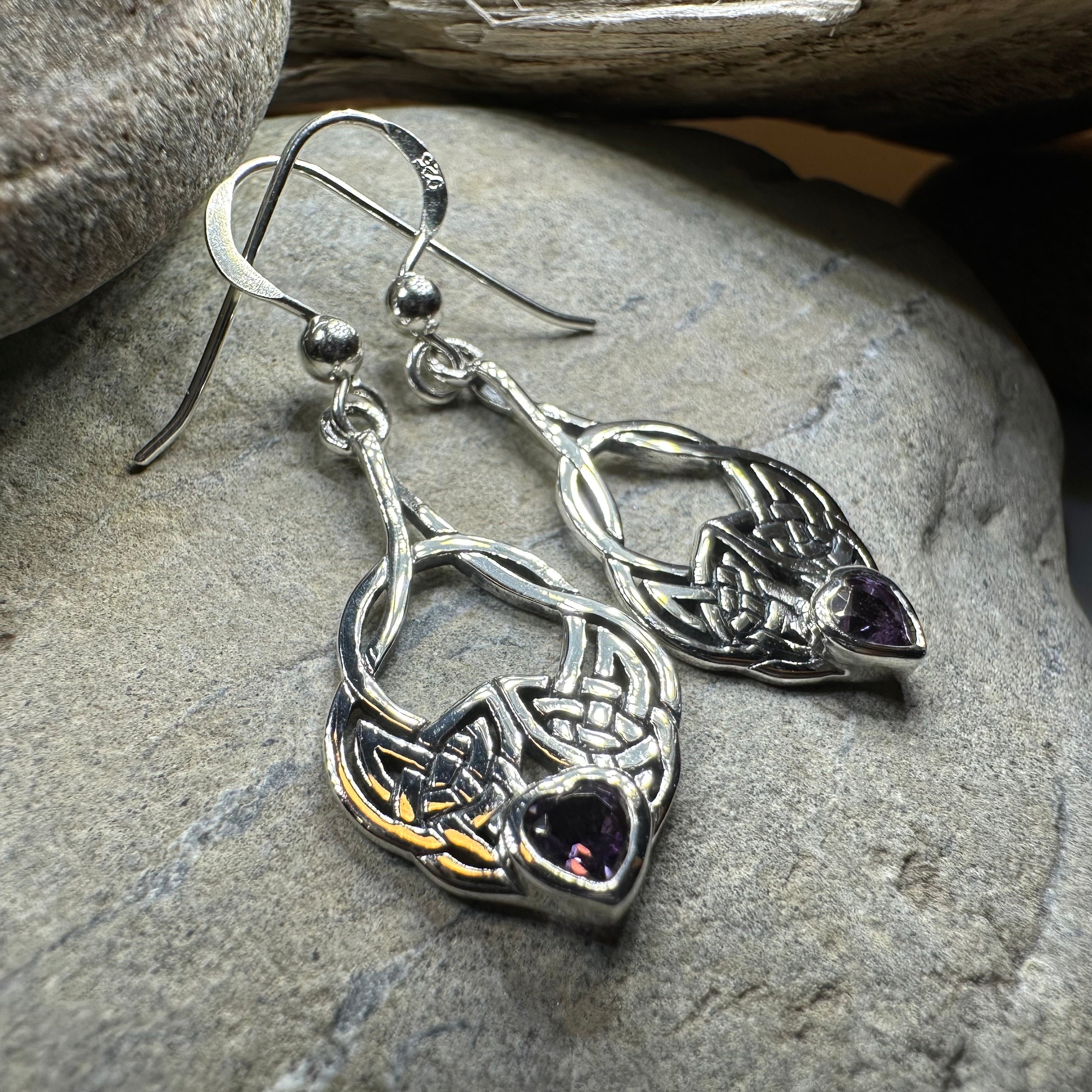Heart Celtic Knot Earrings