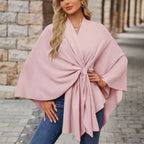 Silei | Elegant Poncho Sweater
