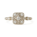 Rosie Diamond Vintage 9K Gold Ring