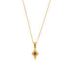 Olivenorma Cat's Eye Pendant Sweater Stainless Steel Necklace