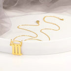 Olivenorma Lucky Angel Number With Angel Aperture Necklace