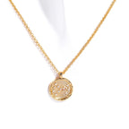 Olivenorma White Zircon Birthstone Zodiac Necklace