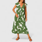 Koralia | Sophisticated V-Neck Dress