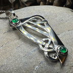 Artisan Large Irish Harp Necklace