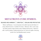 Olivenorma Clear Crystal Metatron's Cube Symbol Orgone Necklace