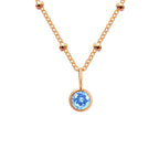 Olivenorma 8mm Round Birthstone Pendant Necklace