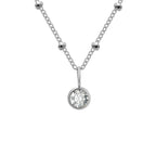 Olivenorma 8mm Round Birthstone Pendant Necklace