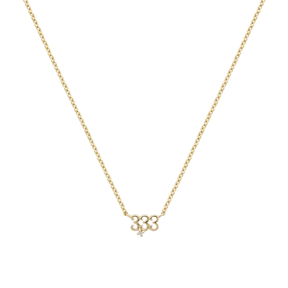 Olivenorma 925 Sterling Silver Angel Number Collarbone Necklace