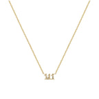 Olivenorma 925 Sterling Silver Angel Number Collarbone Necklace