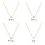 Olivenorma 925 Sterling Silver Angel Number Collarbone Necklace