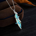 Olivenorma Special Horse Eye White Opal Pendant Necklace