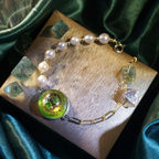 Olivenorma Peridot Pearl Tree Of Life Necklace Bracelet Jewelry Set