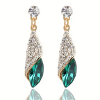 Veylith Emeraya Dangle Earrings | Gold