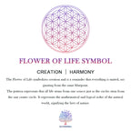 Olivenorma Amethyst Garnet Flower of Life Orgone Necklace
