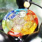 Olivenorma Chakra Energy Healing Orgone Necklace