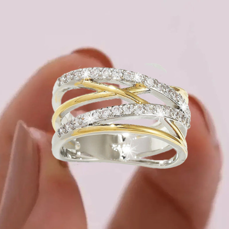 Luxurious Zirconia Eternity Ring