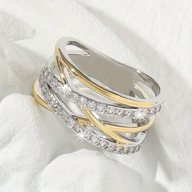 Luxurious Zirconia Eternity Ring