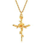 Olivenorma Dainty 18k Gold Plated Birth Flower Necklace