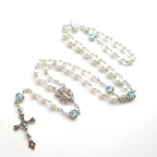 Olivenorma Crucifix Cross Long Chain Beads Rosary Necklace