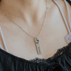 Olivenorma Personalized Birth Flower & Birthstone with Name Jewelry Necklace