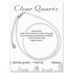 Olivenorma Card Stone Beads Fine Clavicle Necklace