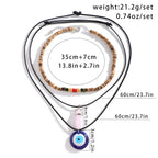 Olivenorma Natural Stone Tree Of Life Pendant Necklace Set