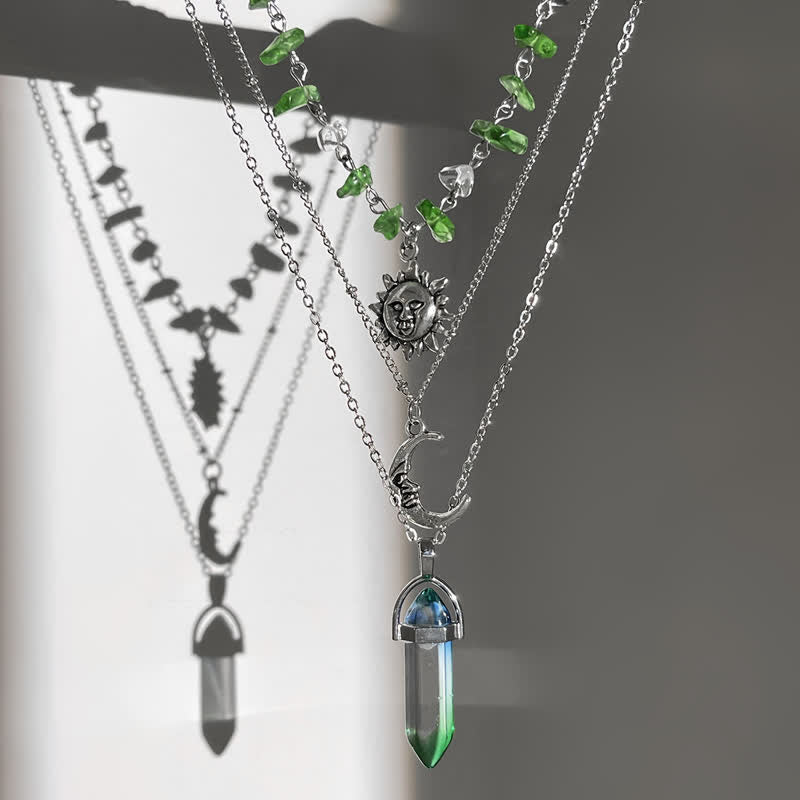 Olivenorma Ethnic Gravel Beads Sun Tree Of Life Necklace