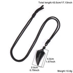 Olivenorma Natural Stone Cut Wolf Tooth Shape Pendant Necklace