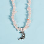 Olivenorma Natural Gravel Beads Sun Moon Pearl Pendant Necklace