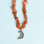 Olivenorma Natural Gravel Beads Sun Moon Pearl Pendant Necklace